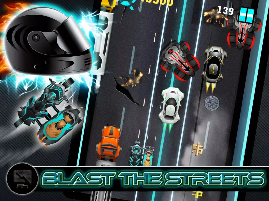 Alien Knight Speed Racer - Motor Bike Clash City Run Edition iPad  스크린샷