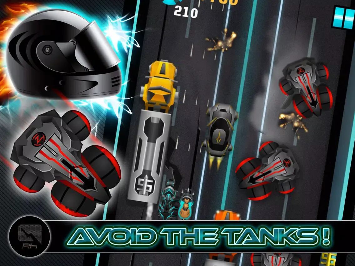Alien Knight Speed Racer - Motor Bike Clash City Run Edition iPad  스크린샷