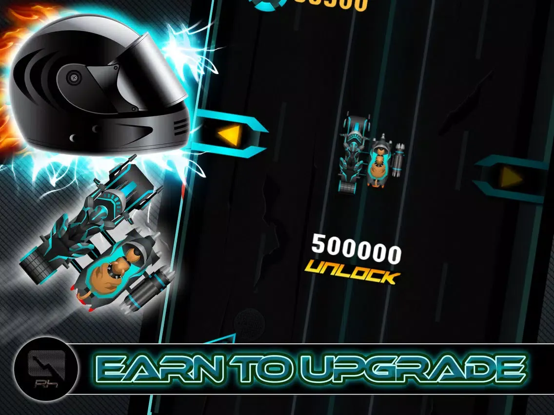 Alien Knight Speed Racer - Motor Bike Clash City Run Edition iPad  스크린샷