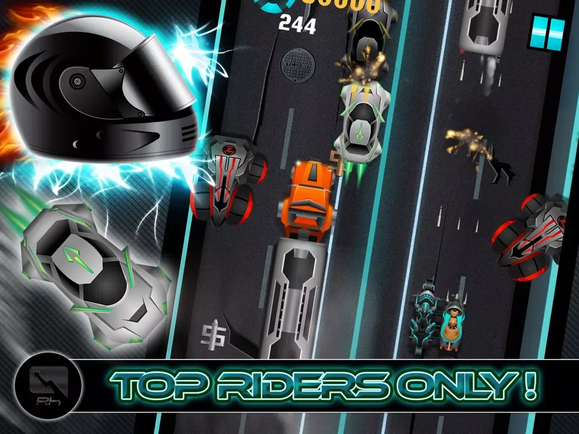 Alien Knight Speed Racer - Motor Bike Clash City Run Edition iPad  스크린샷
