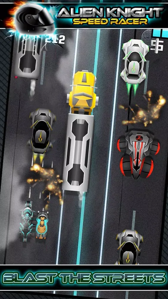 Alien Knight Speed Racer - Motor Bike Clash City Run Edition 스크린샷