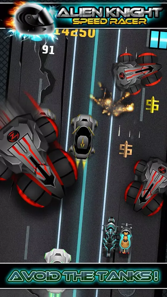 Alien Knight Speed Racer - Motor Bike Clash City Run Edition 스크린샷