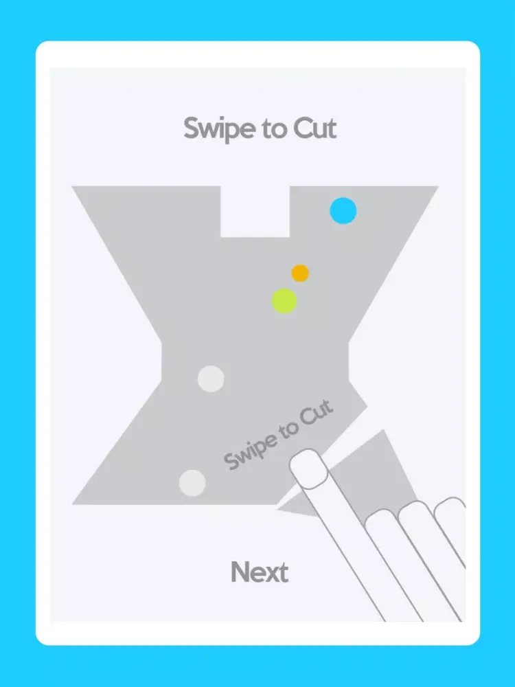 Captures d'écran de Cut the Dot: Impossible Ballgame iPad 