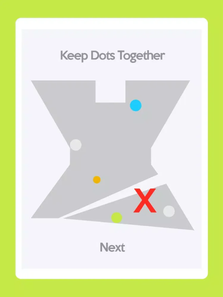 Captures d'écran de Cut the Dot: Impossible Ballgame iPad 