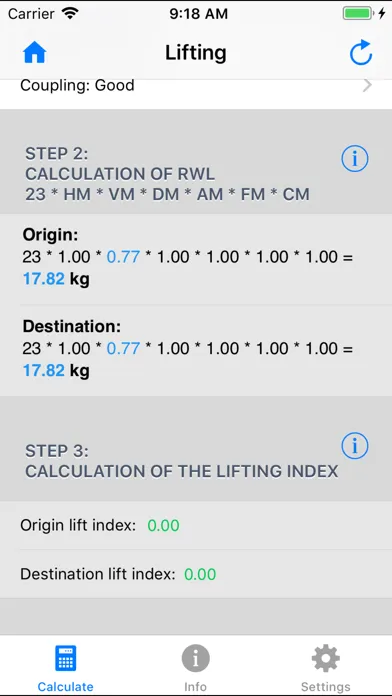 MMH Calculator Screenshots