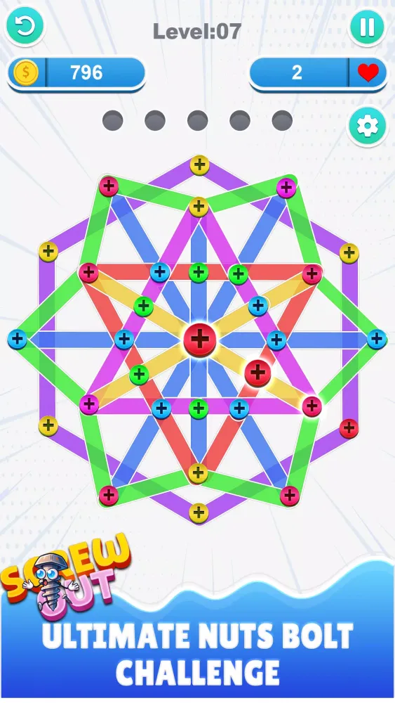 Screw Nut Bolt Puzzle स्क्रीनशॉट