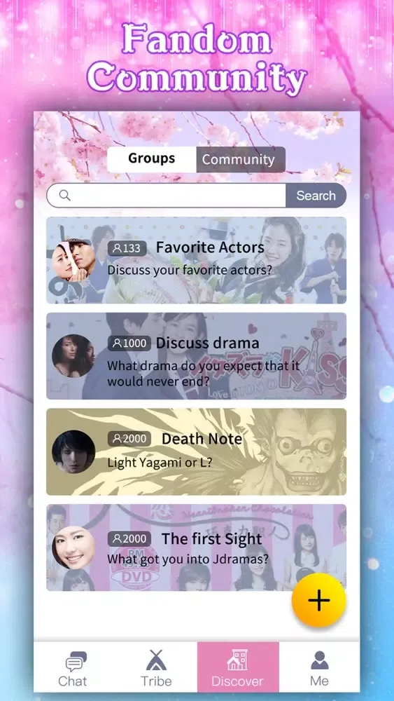 Zrzuty ekranu Tribie Group for Japanese Drama - Fans Chatroom