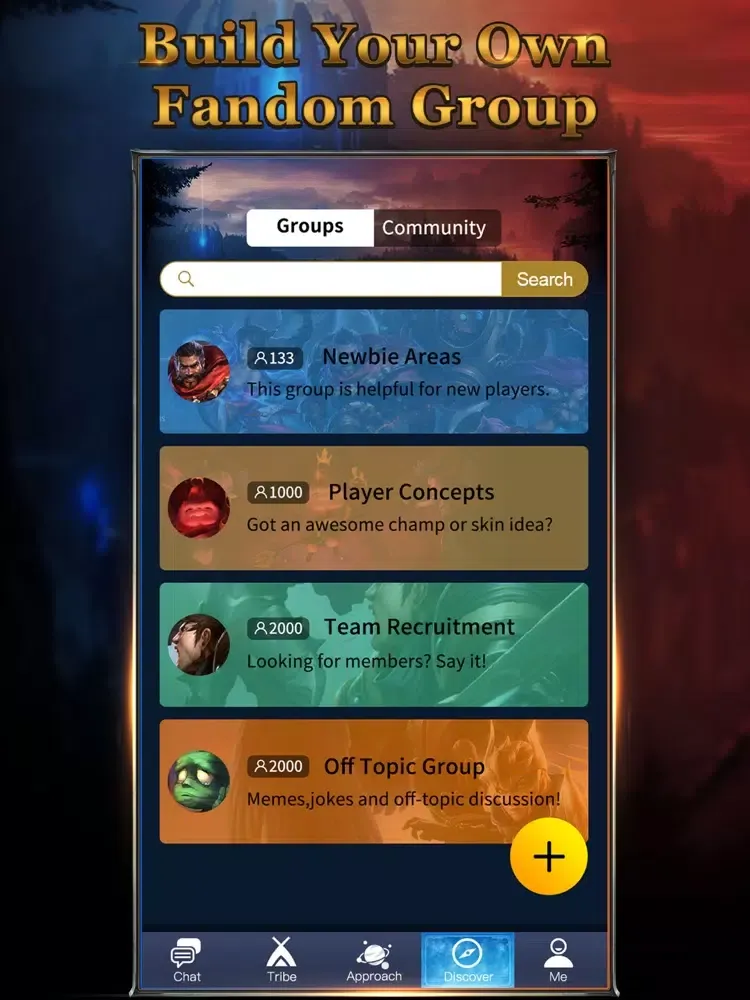 Ảnh chụp màn hình của LOL Tribie for League of Legends Friends -Chatroom iPad 
