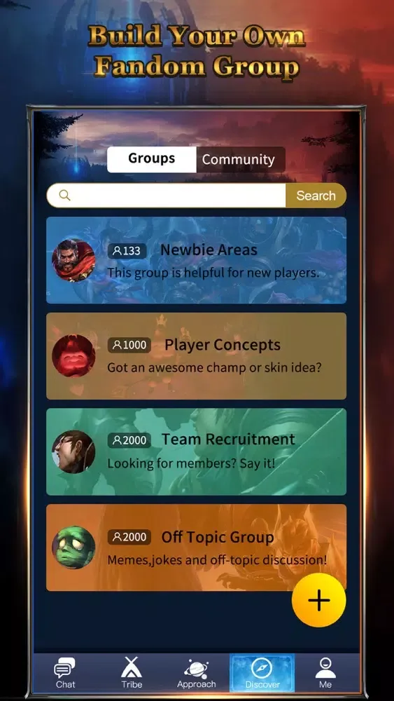 Ảnh chụp màn hình của LOL Tribie for League of Legends Friends -Chatroom