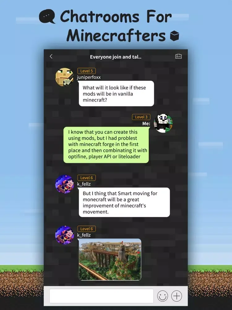 Ảnh chụp màn hình của Block Tribie for Minecraft - Fan Chatroom & Group iPad 