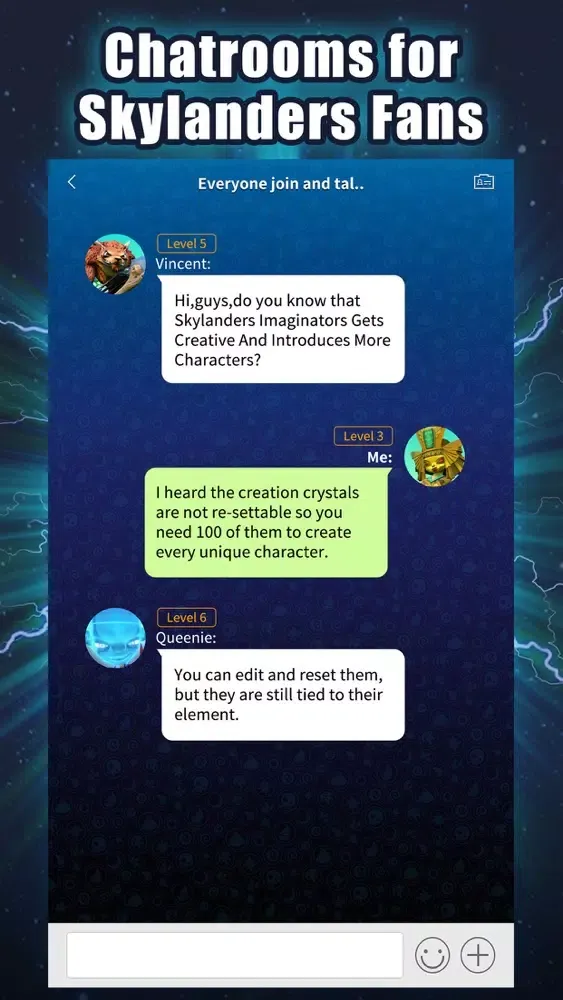 Tribie for Skylanders Imaginators - Chatroom Screenshots