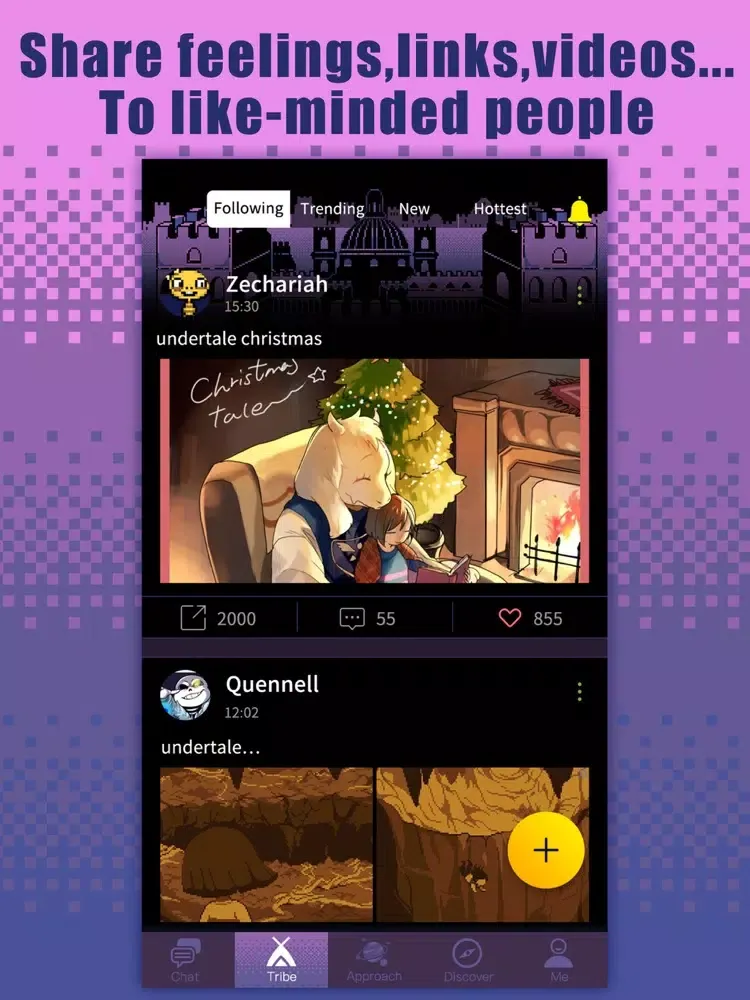 Zrzuty ekranu Tribie for Undertale Players - Chatroom & Group iPad 