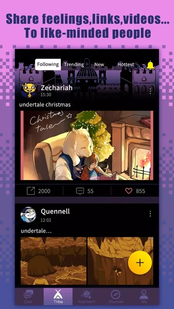Zrzuty ekranu Tribie for Undertale Players - Chatroom & Group
