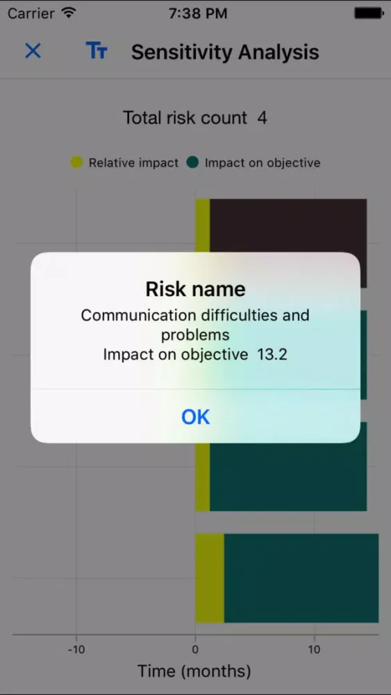 Screenshot di Risk Analysis +