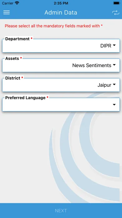 ภาพหน้าจอของ Rajdharaa Survey V2
