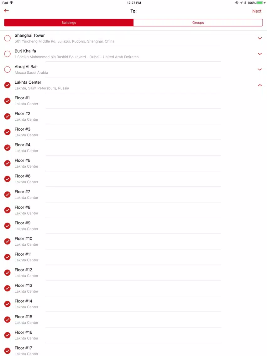 Captures d'écran de Notifire for AP and ESP iPad 