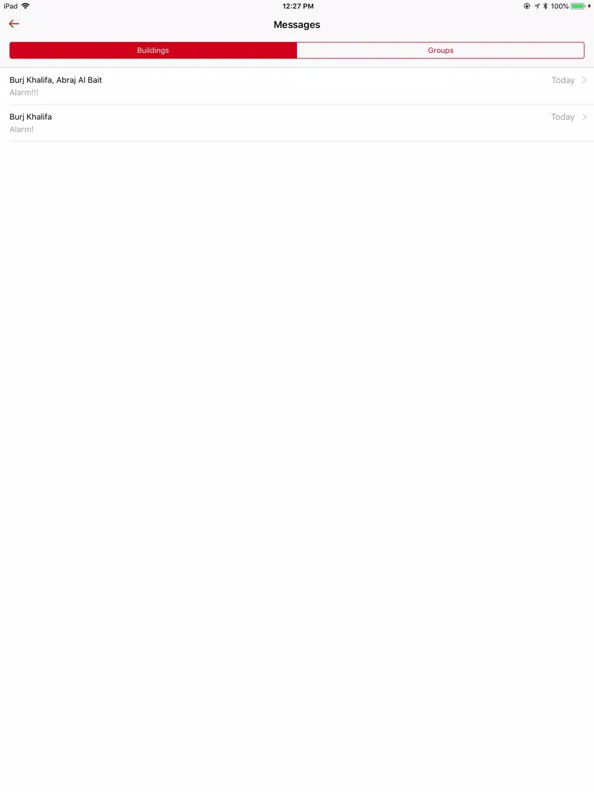 Captures d'écran de Notifire for AP and ESP iPad 