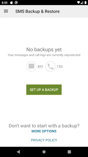 تصاویر SMS Backup & Restore