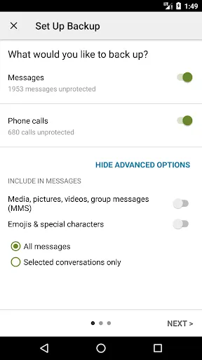 SMS Backup & Restore Pro Screenshots