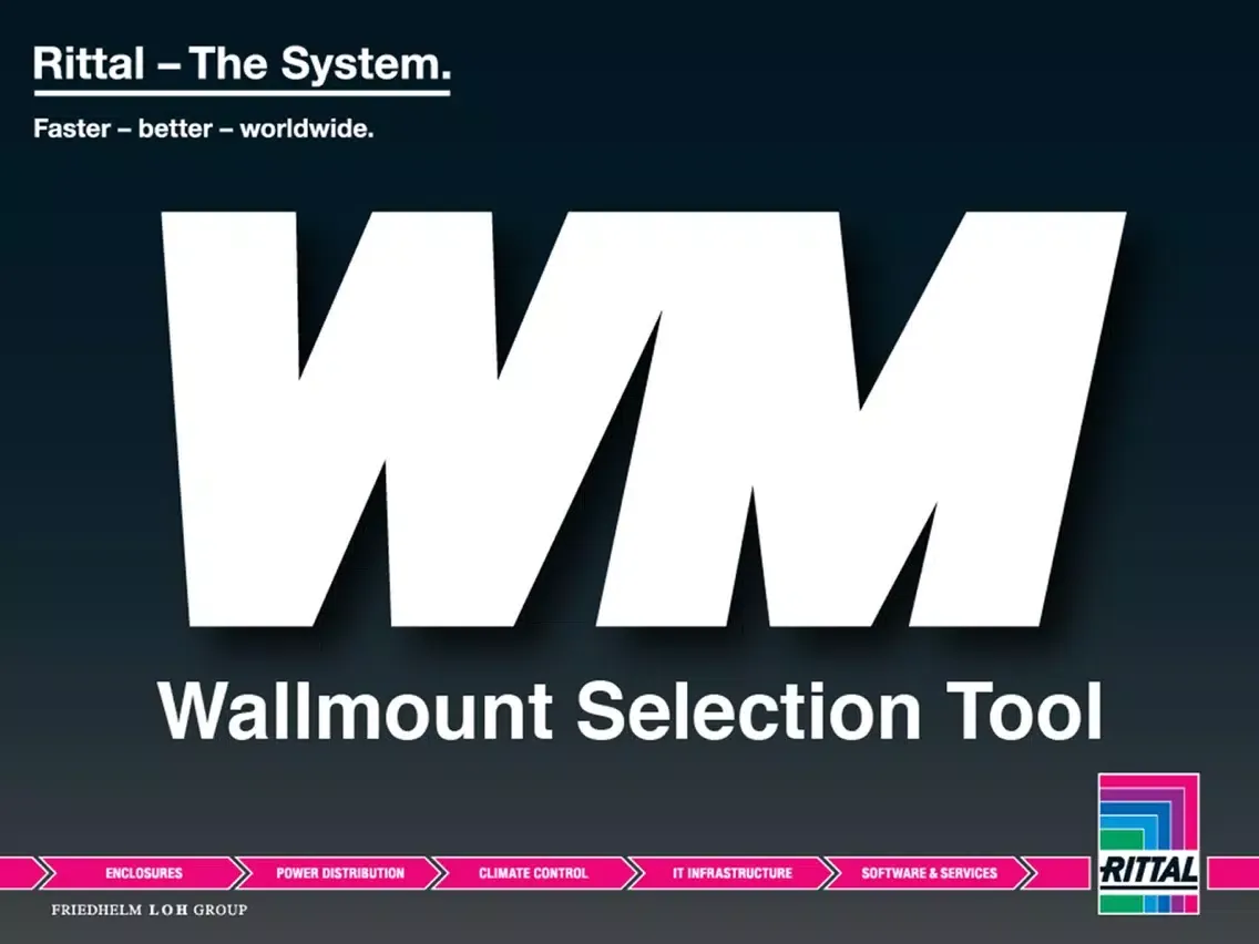 Tangkapan layar Rittal WM Tool iPad 