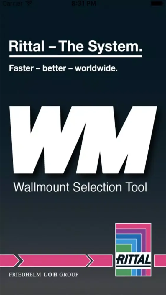 Tangkapan layar Rittal WM Tool