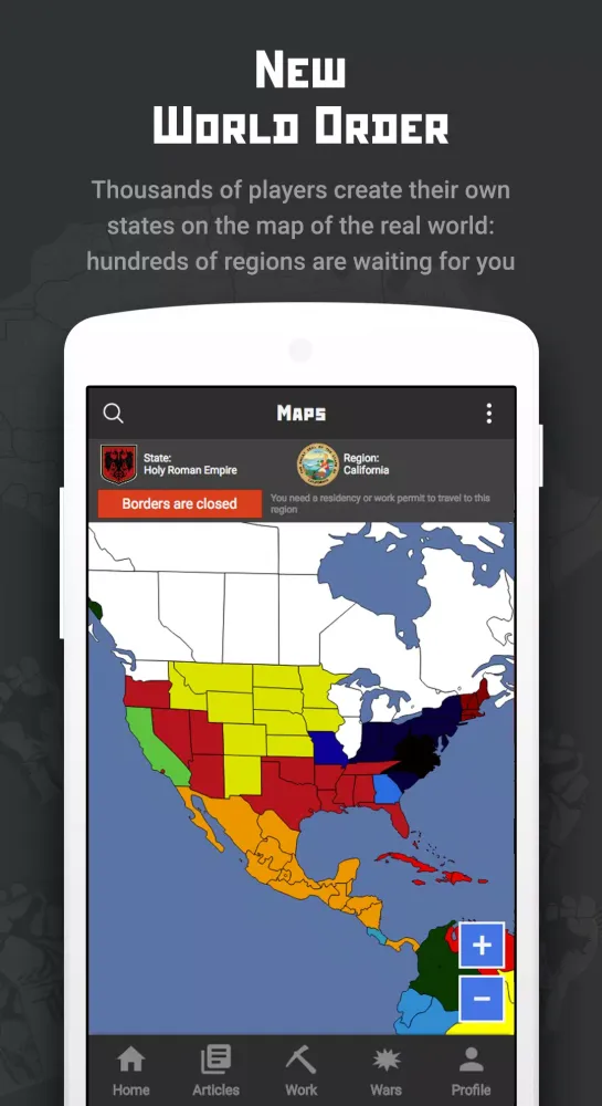 ภาพหน้าจอของ Rival Regions: world strategy