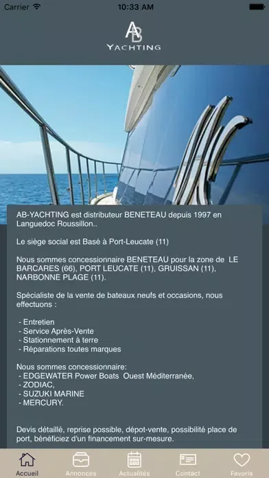 Zrzuty ekranu AB Yachting