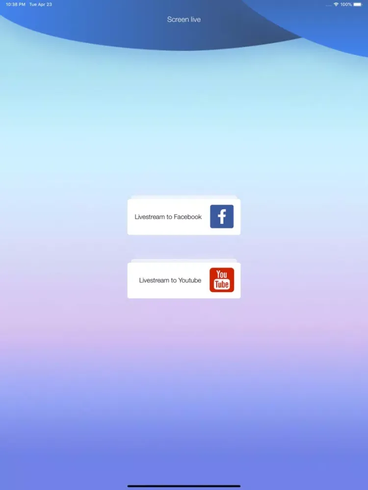 Capturas de pantalla de Live Stream - Mirror Screen iPad 