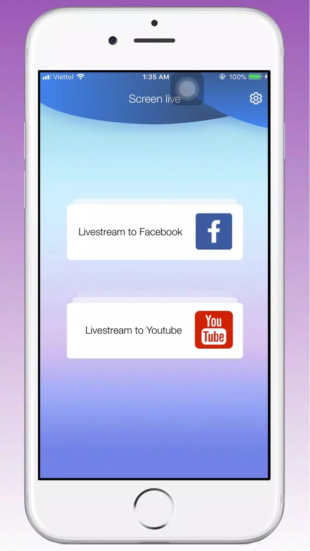Tangkapan skrin Live Stream - Mirror Screen