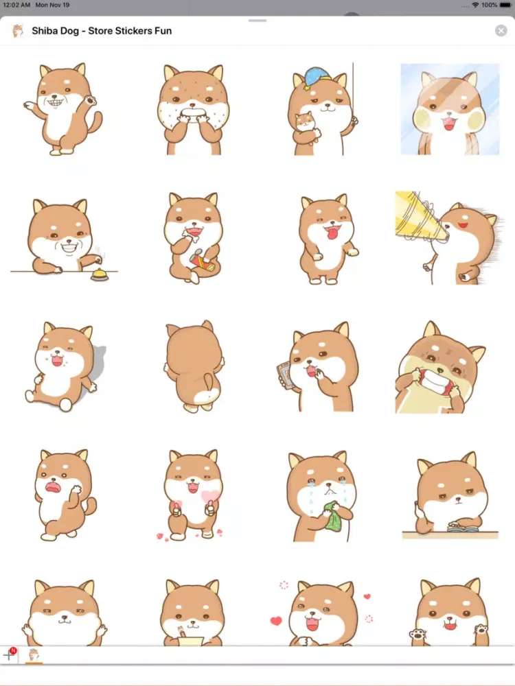 Capturas de pantalla de Shiba Dog -Store Sticker Fun iPad 