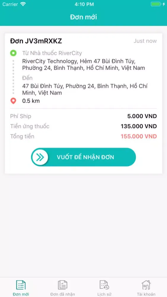 App cho Shipper स्क्रीनशॉट