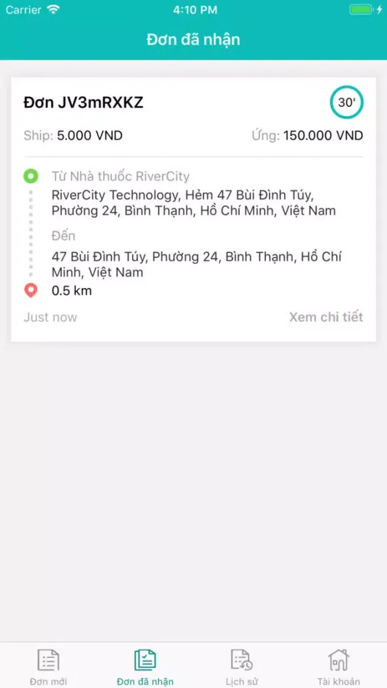 App cho Shipper स्क्रीनशॉट
