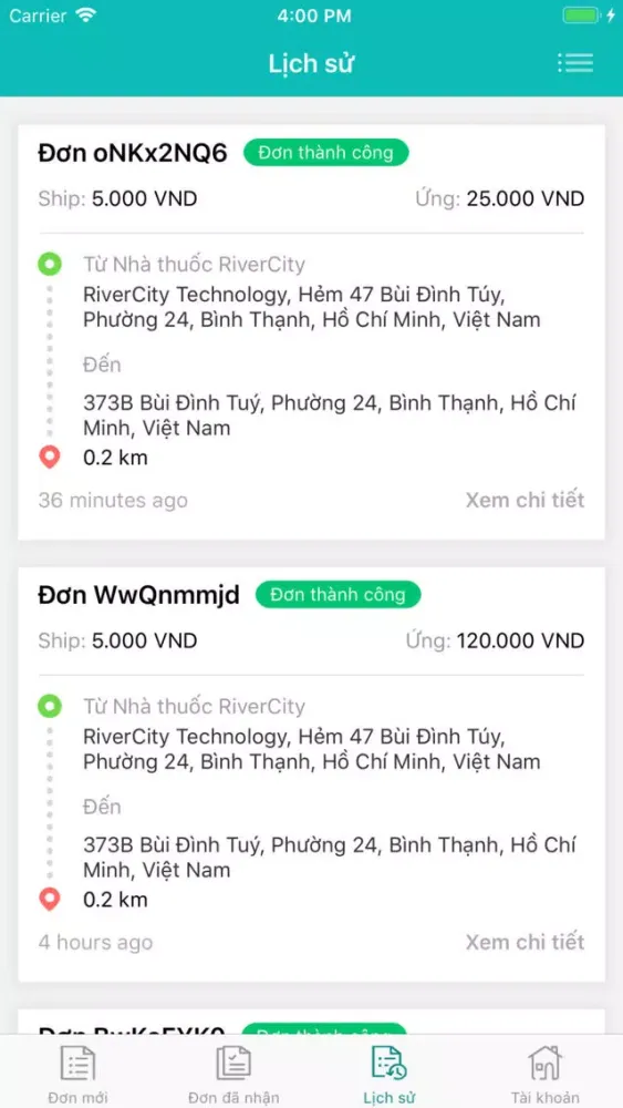 App cho Shipper स्क्रीनशॉट