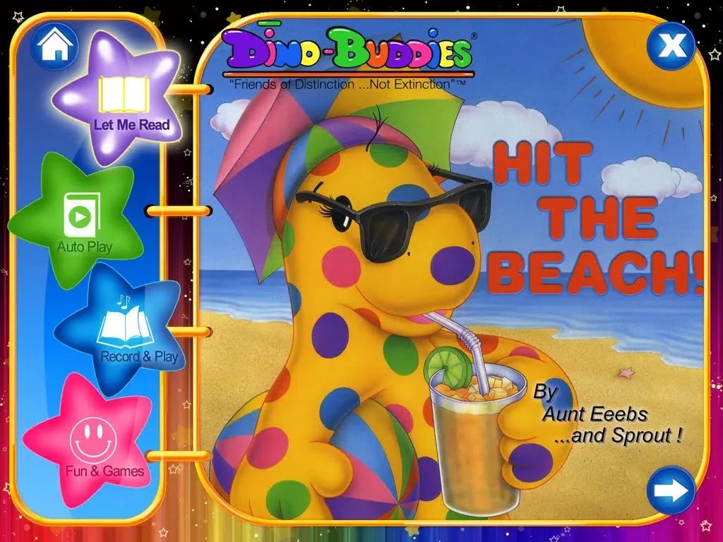 Скриншоты Dino-Buddies – Hit The Beach Interactive eBook App (English) iPad 