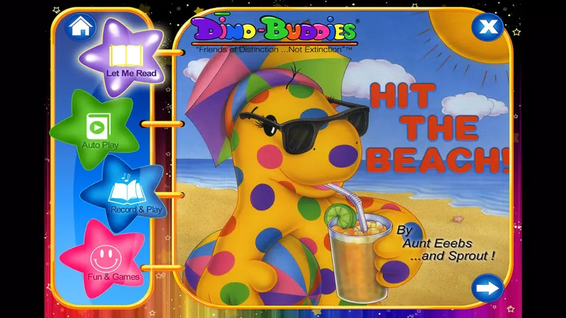 Скриншоты Dino-Buddies – Hit The Beach Interactive eBook App (English)
