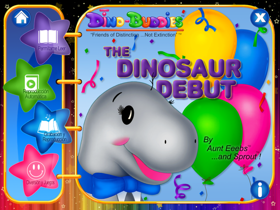 Dino-Buddies™ – El Debut de los Dinosaurios eBook App Interactivo (Spanish) iPad  Screenshots