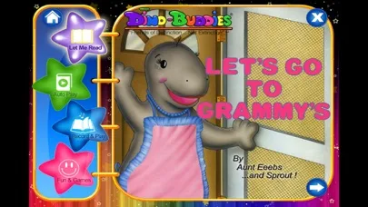 Capturas de pantalla de Dino-Buddies – Let’s Go To Grammy’s Interactive eBook App (English)