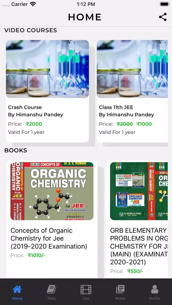 Ảnh chụp màn hình của Chemistry By Himanshu Pandey