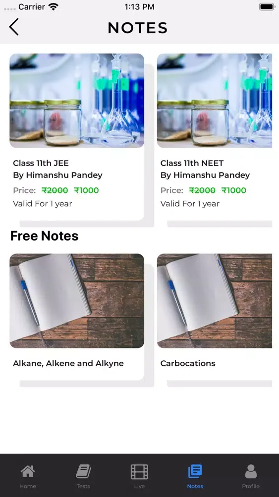 Ảnh chụp màn hình của Chemistry By Himanshu Pandey