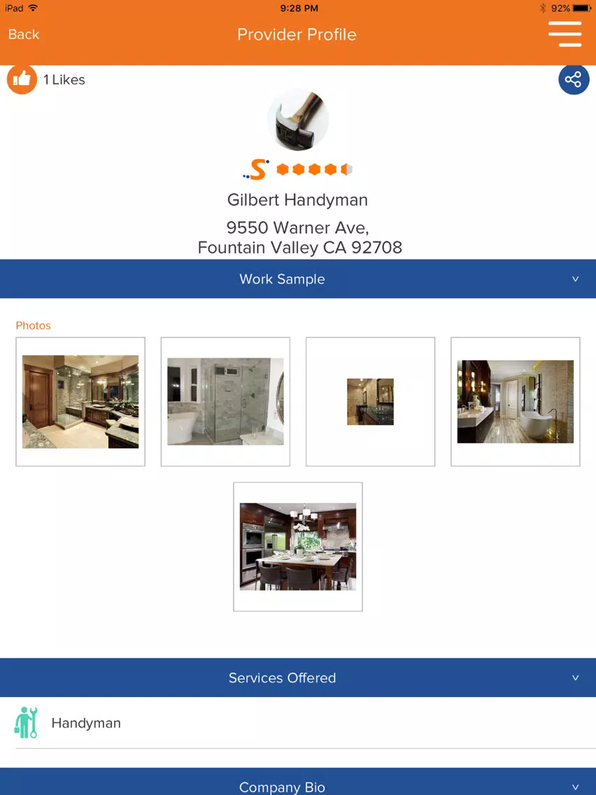 Capturas de pantalla de Saever - Hire pros, get quotes iPad 