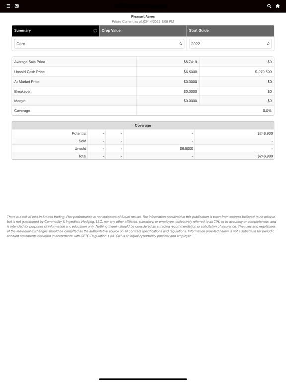 River View Farms Grain Portal iPad  سکرین شاٹس
