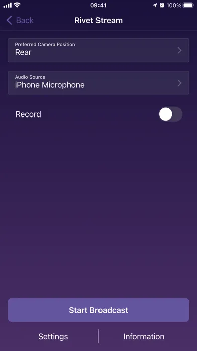 ภาพหน้าจอของ Rivet Remote