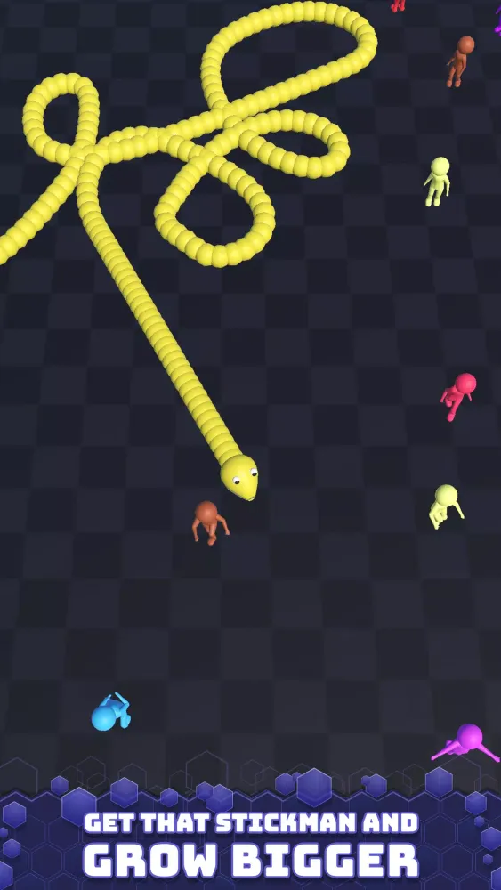 Snake vs StickMan : Big Snake Screenshots