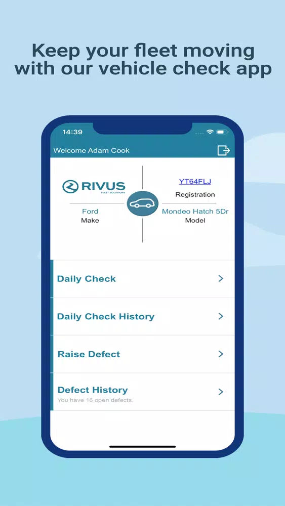 Rivus Vehicle Check Screenshots