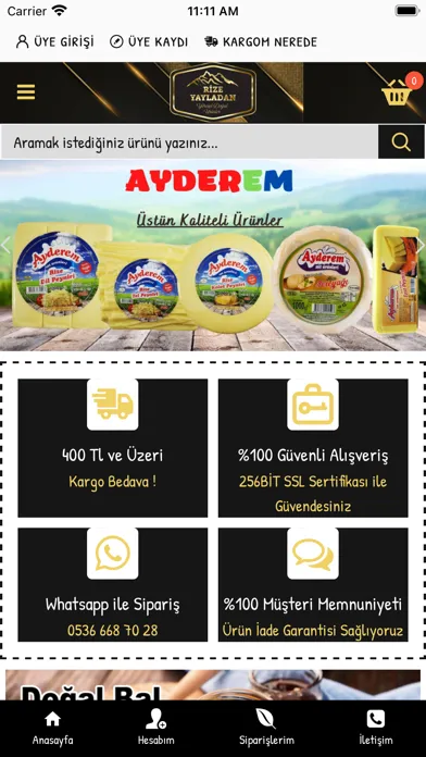 Tangkapan skrin Rize Yayladan