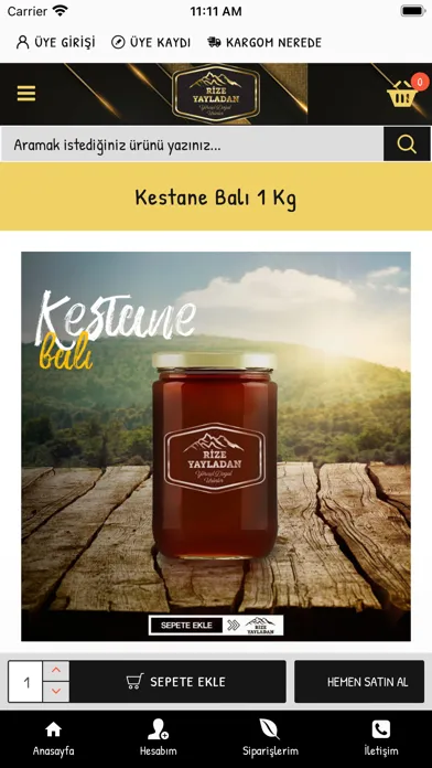 Tangkapan skrin Rize Yayladan