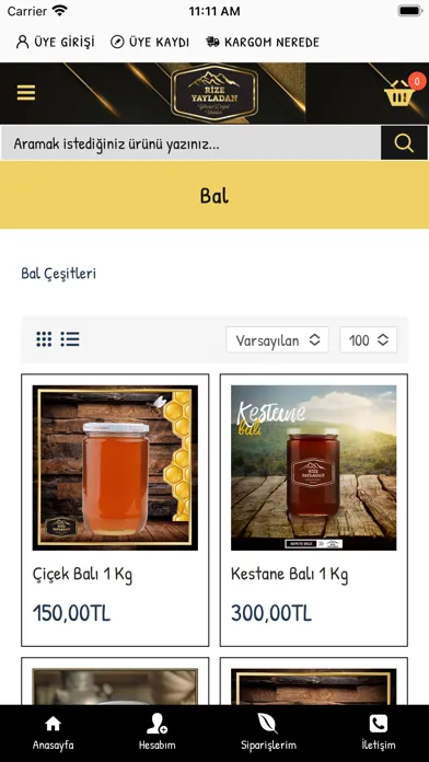 Tangkapan skrin Rize Yayladan