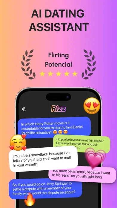 Rizz AI App - Flirt Assistant应用截图