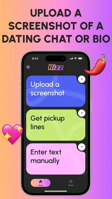 Rizz AI App - Flirt Assistant应用截图