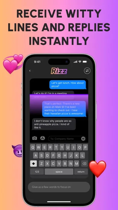 Rizz AI App - Flirt Assistant应用截图
